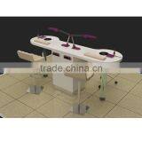 Best Price 3d Design Double Nail Table for Beauty Salon Kiosk thumbnail-1
