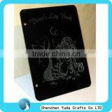 Custom Black Acrylic Laser Engraved Bookmark thumbnail-1