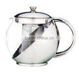 With filter stainless steel tea pot