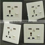 Dual Usb Wall Socket Power Plug Socket With Switch thumbnail-5