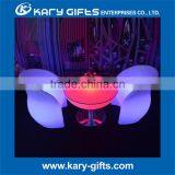 Factory Price Led Coffee Table Led Light Luminous Furniture Plastic Bar Tables thumbnail-1