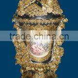 Birds and Flowers Decorated Ceramic Jar, Hand Painted Luxury Designed Jar thumbnail-5