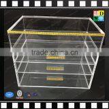 2016 HIGH TRANSPARENT ACRYLIC MAKEUP ORGANIZER 4 COMPARTMENTS WITH LIPSTICK HOLDER thumbnail-1