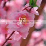 Atificial Pink Peach Blossom Flower Tree for Home Decoration Fiberglass Trunk thumbnail-2