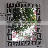 Black and White Bone Mosaic Mirror Available in All Sizes and Styles thumbnail-1