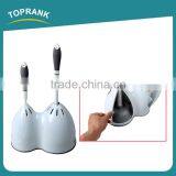 Toprank New Product 2 In 1 Plastic Toilet Brush And Toilet Plunger Set Toilet Bowl Brush With Stand thumbnail-1