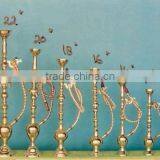 Brass Shiny Polished Hookah Shisha Set of 10