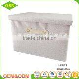 China Custom Decorative Fabric Foldable Collapsible Kids Toy Small Storage Box With Lid thumbnail-3