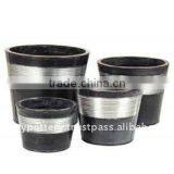 AWZ Galvanized Zinc Vase,Galvanized Zinc Watering Can , Zinc Pot Planter, Zinc Planter for Gardening and Household thumbnail-1