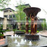 Figure Fairy Bronze Water Fountain thumbnail-1