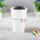 Ceramic Travel Mug Double Wall Ceramic Cup With Lid thumbnail-6