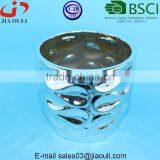 Metal Electroplating Silver Ceramic Planter Pot thumbnail-6
