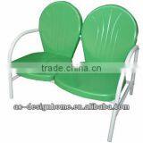 LIME GREEN/WHTE CROSLEY GRIFFITH METAL LOVESEAT thumbnail-1