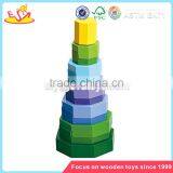 Wholesale Colorful Baby Wooden Sort Stacking Blocks Toy Educational Sort Stacking Blocks Toy W13D040 thumbnail-2