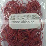Red Color Rubber Bands for Hair ,funky Elastic Rubber Bands thumbnail-1