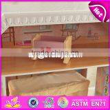 New Design Beautiful Princess Wooden Dollhouse for Children W06A218 thumbnail-5