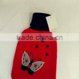 Red Hot Water Bottle Kintted Butterfly Cover thumbnail-1