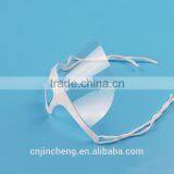 Widely Used in Hotel and Restaurant White Holder Transparent Clear Plastic Sanitary Face Mask for Food Service thumbnail-4