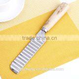Wood Handle Potato Cutter High Quality Factory Price Stainless Steel Blade Potato Cutter thumbnail-4