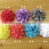 Fabric Flower With Rhinestone in Center for Kids Hair Accessories thumbnail-2