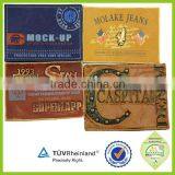 Custom Your Own Logo Embossed Leather Patch for Jeans