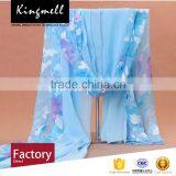 Custom-made Fashion Digital Printed Colorful Silk Chiffon Scarf Shawl thumbnail-3