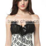 Women's Court Sexy Lace Shapewear Overbust Corset Bustier With Strapless Underwear Corset thumbnail-1