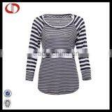 Cannda Long Sleeve Custom Stripe Baseball Jersey Baseball Shirt Women