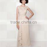 Elegant Cap Sleeve Chiffon Lace A-line Round Neck Mother Bridal Dream Dress thumbnail-2
