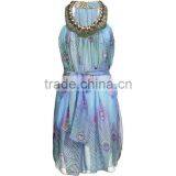 Neck Embroided Dress thumbnail-1