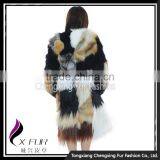 CX-G-A-262 Patchwork Fashion Design Women Real Fur Jacket for Winter thumbnail-4