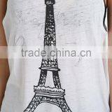 Paris Printing Tank Top Selling Products 2015 in thumbnail-5