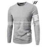 Men Slim Fit Cotton Round-Neck Long Sleeve Casual T-Shirt thumbnail-3