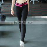2017 Hot Sale China Women Custom Fashion Plain High Waist Skinny Yoga Leggings thumbnail-2