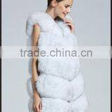 Real Fox Fur Vest Women 2016 New Fashion Genuine Fox Fur Coat Gilet Long Jacket Winter Russian Real Natural Fox Fur Waistcoat thumbnail-3