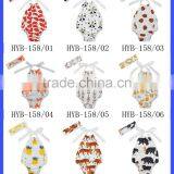 Summer Ocean Style Halter Sleeveless Design Retro Cotton Baby Girls Vintage Climbing Floral Romper thumbnail-4