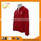 High Quality Promotional Men's Hoodies CVC/TC Fleece Plain Hoodie thumbnail-1