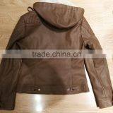 Lady pu Leather Motorcycle Jacket/motorcycle Blazer #PL8929 thumbnail-2