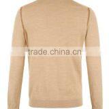Men's Formal V-neck Plain School Uniform Pullover Sweater With Custom Wholesale thumbnail-3