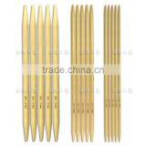 9" Natural Double Pointed Bamboo Knitting Needles thumbnail-1