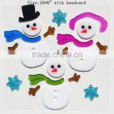 Christmas Jelly Window Decoration Gel Christams Tree Snowman Glass Sticker Festival Decoration thumbnail-3