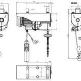 110V 60Hz Mini Electric Hoist With Emergency Stop thumbnail-1