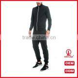 Guangzhou Shuliqi Hot Selling Mens Sport Fitted Tracksuit 100 Cotton Plain Tracksuits in Black thumbnail-1