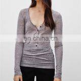 High Quality Clothing Manufacturers Ladies Polyester Spandex Blouse Wholesale Fashion Clothing NT7005 thumbnail-2