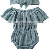 Girl Organic Cotton Playsuit Summer Baby Jumpsuit Romper thumbnail-2