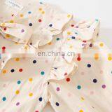 2020 Autumn Girls Blouse New Girl's Long-Sleeved Colorful Dotted Shirt Korean-Style Little Girl's Bow Top thumbnail-6