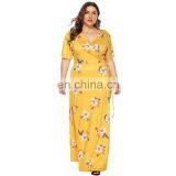 LAITE D2120 Autumn Women Elegant Casual Dresses Women Floral Printed Plus Size Dresses thumbnail-5