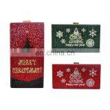 New Year Christmas Women Purses and Handbags Girl Boutique Gift Purses Crossbody Shoulder Chain Handbag Christmas Tree Snowflake thumbnail-3