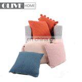 Fashion Soft Jacquard Diamond Geometric Pattern Knitted Cushion Cover for Sofa thumbnail-3