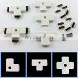 L T X Connector 4 Pin RGB Fast Straight Corner Cross Adapter Connector for RGB LED Strip thumbnail-2